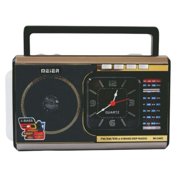 Radio sa analognim satom MP3 i LED svetlom Maiier - Slika 3