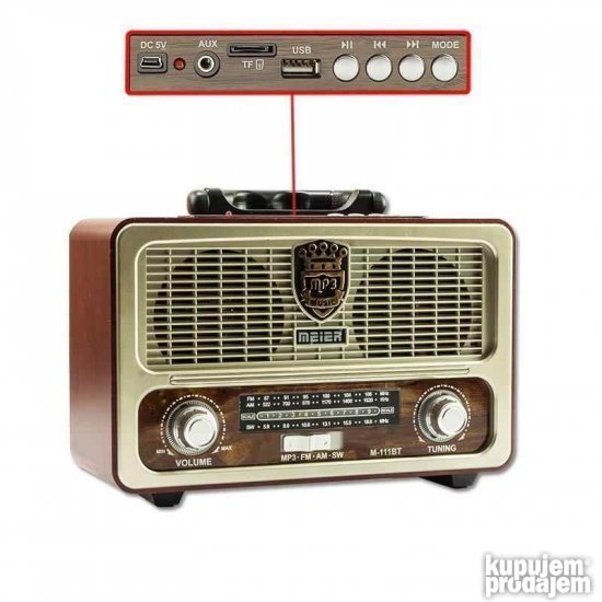 Radio u retro stilu M 111BT usb bluetooth fm