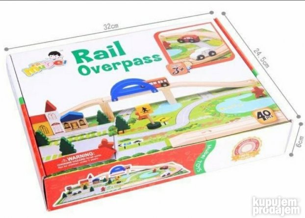 Rail overpass 40 delova Igracka za decu