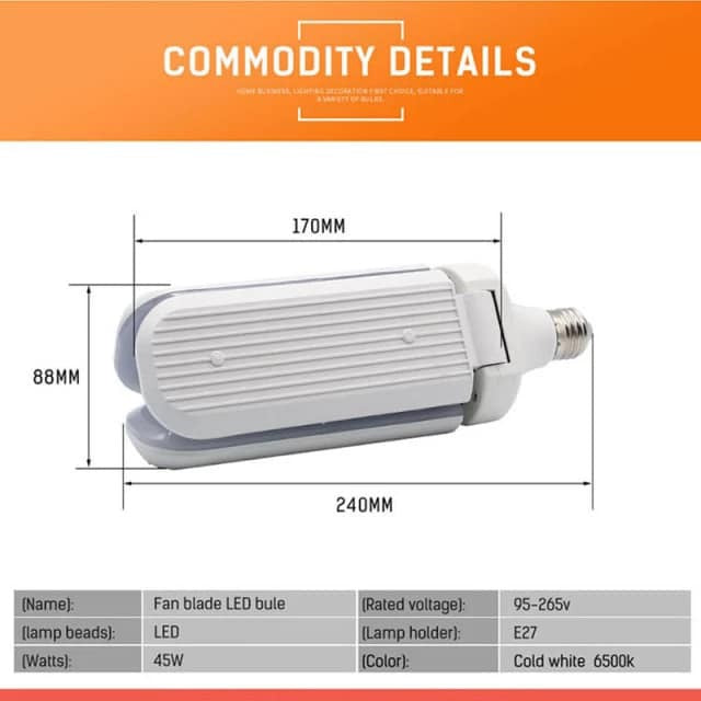 Rasklapajuca LED sijalica 45w