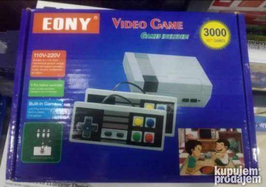 Retro konzola 3000 8bit igra i 2 dzojstika - Slika 3