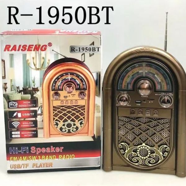 Retro prenosni radio bluetooth TF USB R 1950BT - Slika 3