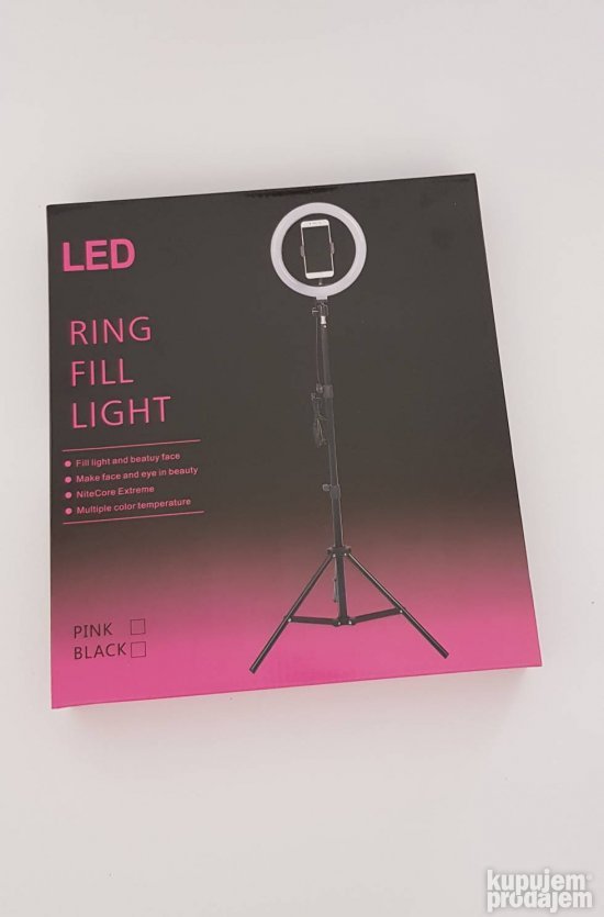 Ring Light 26cm Ring light sa stativom Svetleci prsten 10 - Slika 3