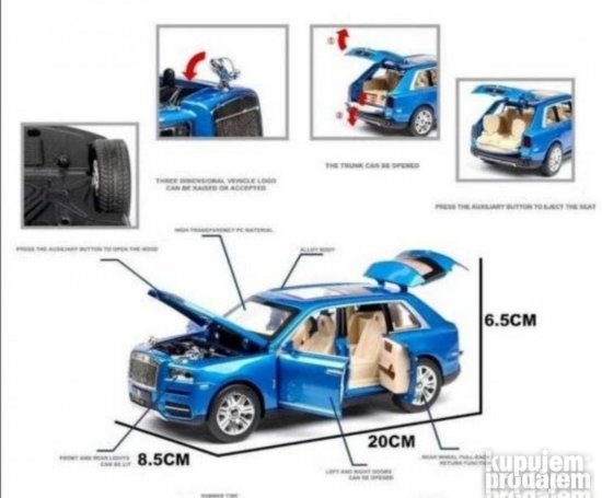 Rolls Royce cullinan metani muzicki crni