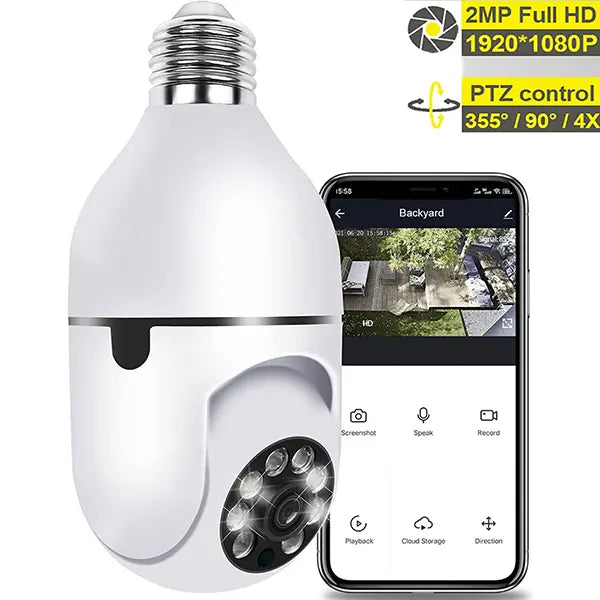 Rotirajuca PTZ IP Wifi Kamera Sa E27 Grlom