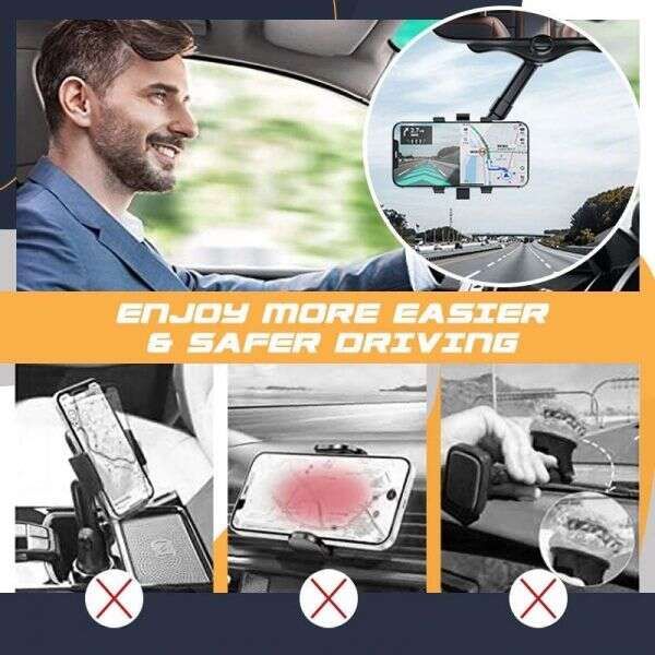 Rotirajuci drzac telefona za automobil