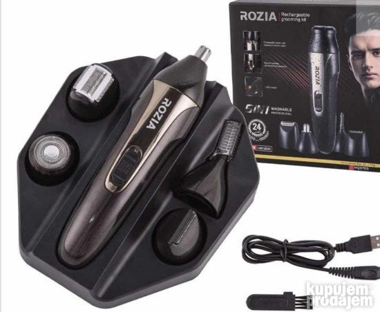 Rozia 5in 1 punjivi komplet za brijanje