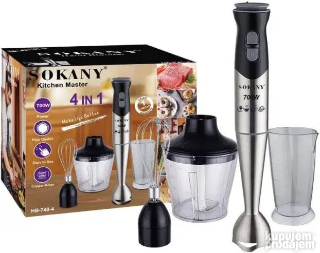 Rucni Blender sa seckalicom i mutilicom Sokany 4in1