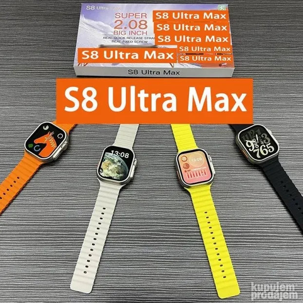 S8 Ultra Smart sat sa Bezicnim punjenjem - Slika 6