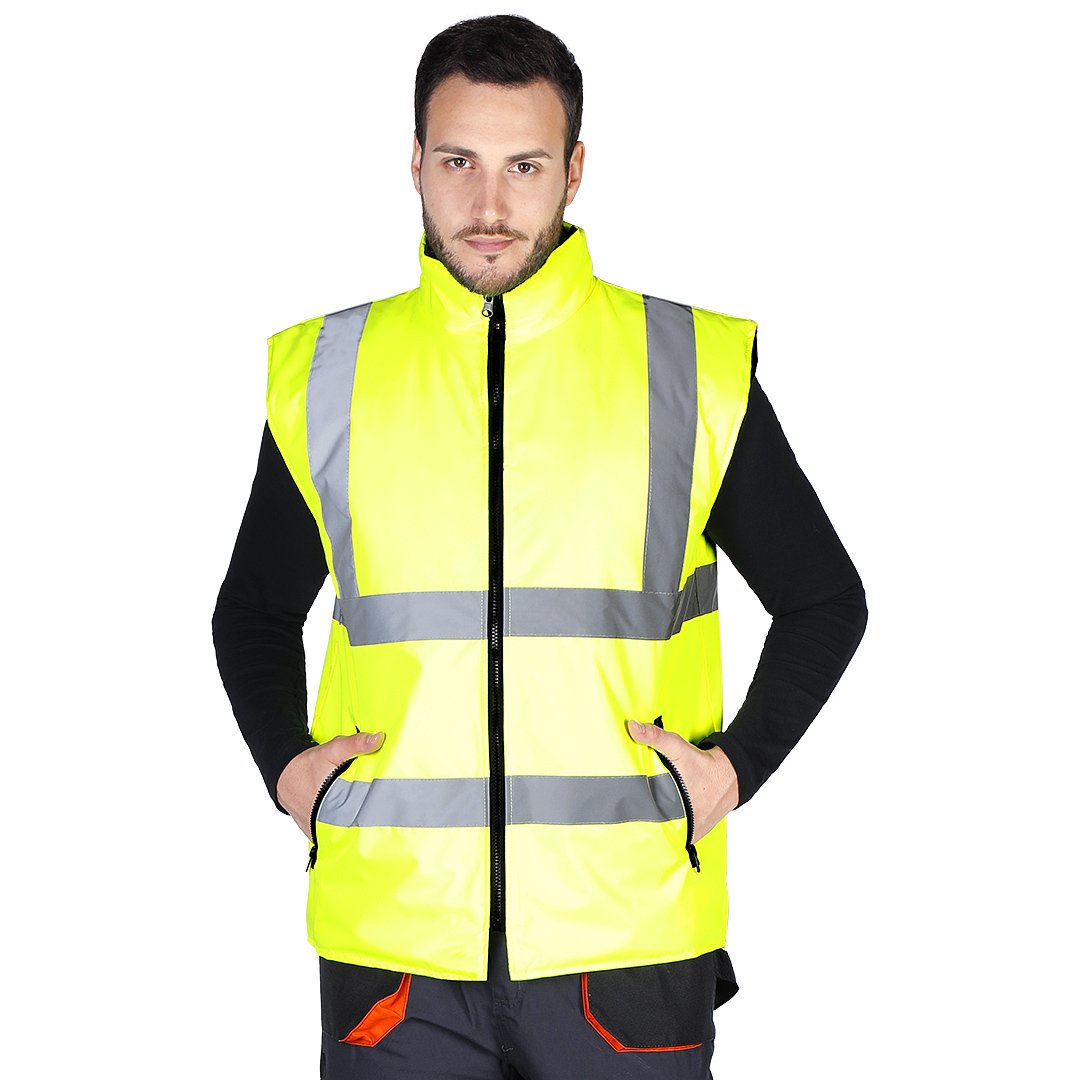 SAFETY DUO sigurnosni prsluk sa dva lica neon zuti - Slika 4