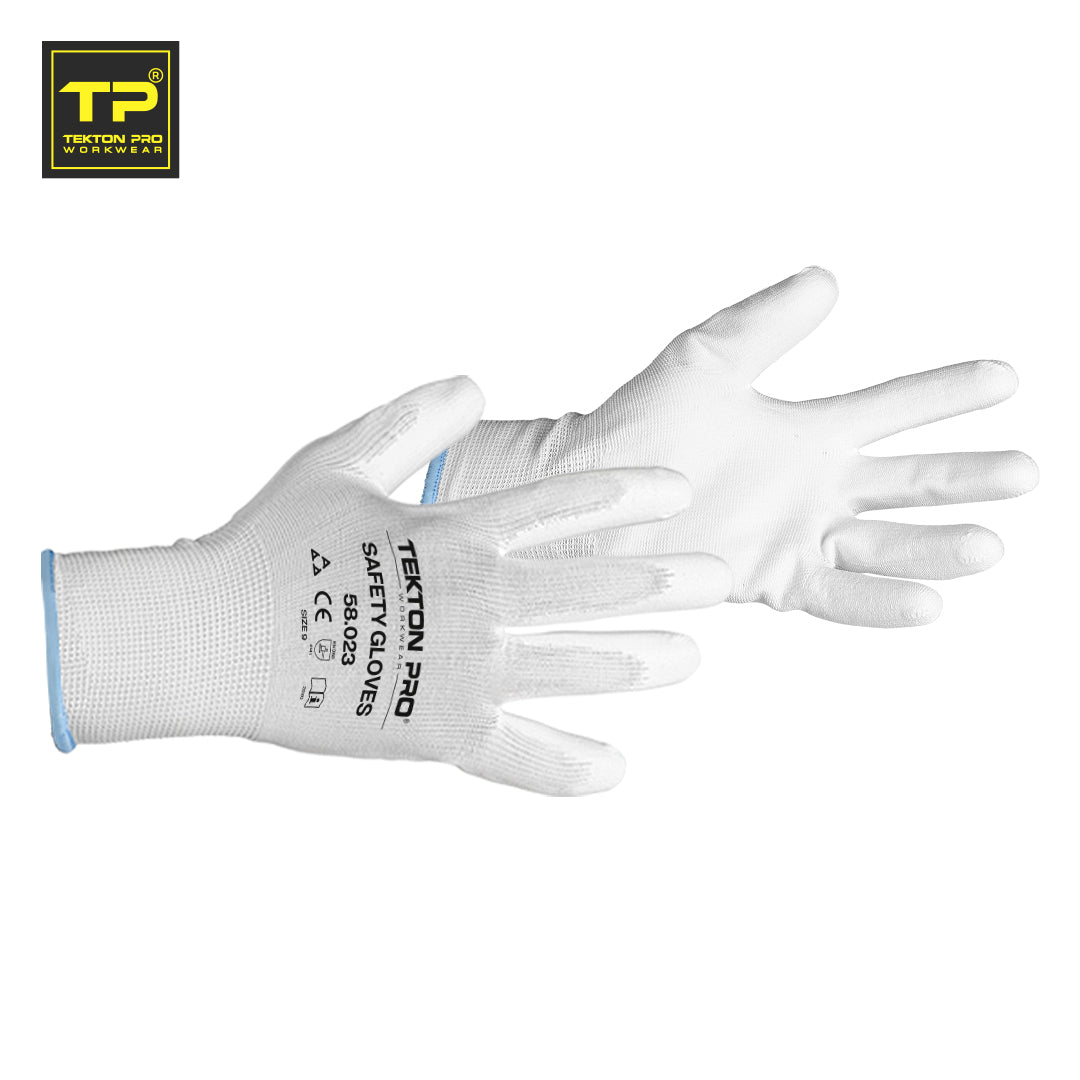 SAFETY GLOVES zastitne rukavice bele