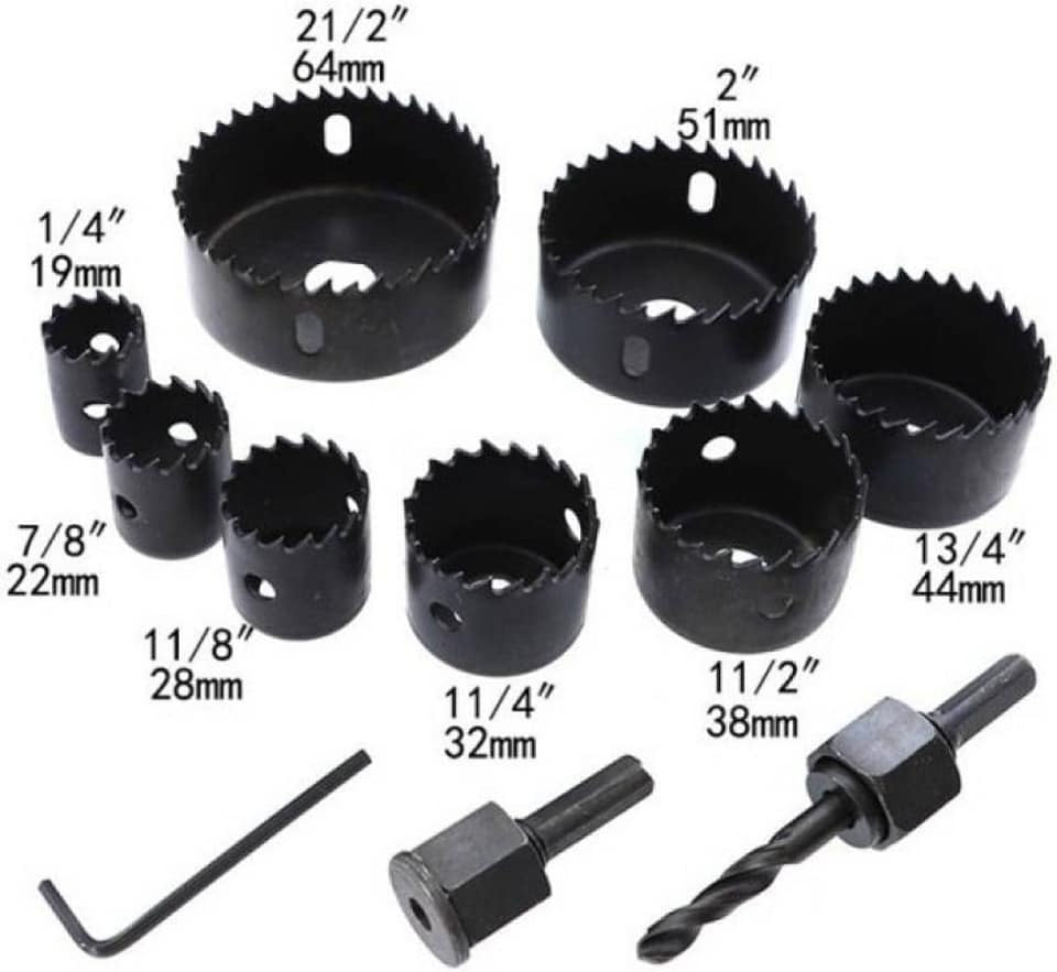 SET KRUNA od 11 delova za busenje OTVORA 19 64 mm