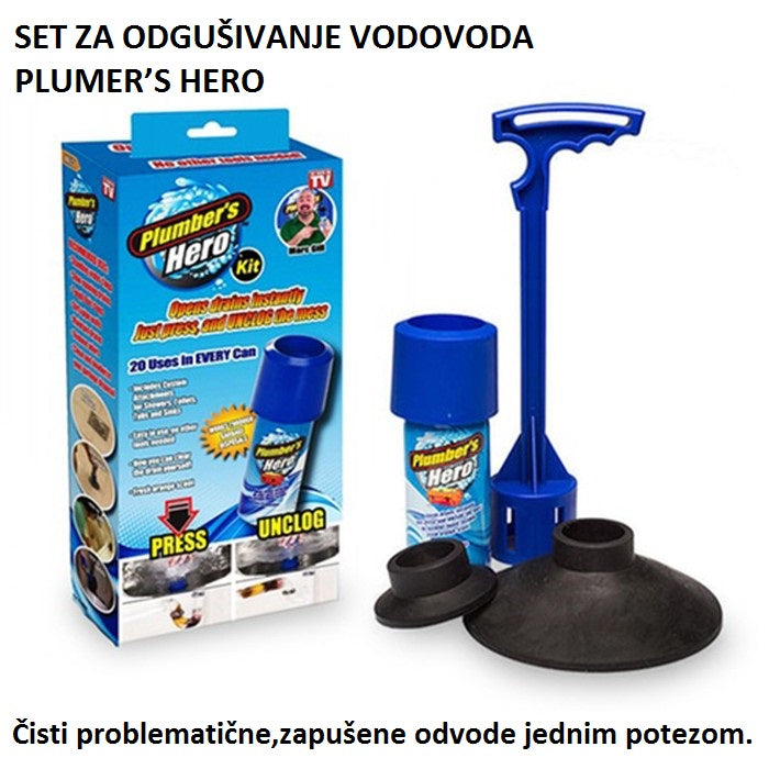 SET ZA ODGUSIVANJE VODOVODA PLUMER’S HERO