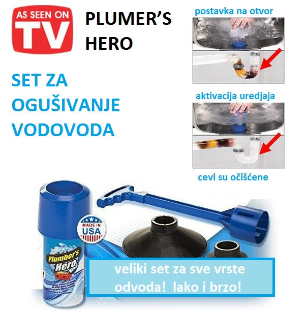 SET ZA ODGUSIVANJE VODOVODA PLUMER’S HERO - Slika 3