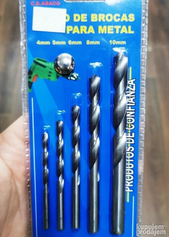 SET burgija za metal 4 5 6 8 i 10mm