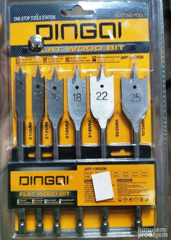 SET leptir burgija 10 12 16 18 20 25mm
