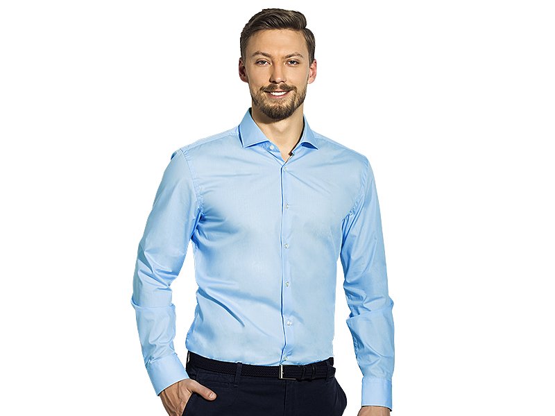 SHARP LSL MEN muska kosulja dugih rukava svetlo plava