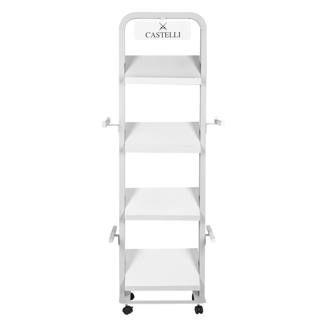 SHELF polica za kisobrane bela