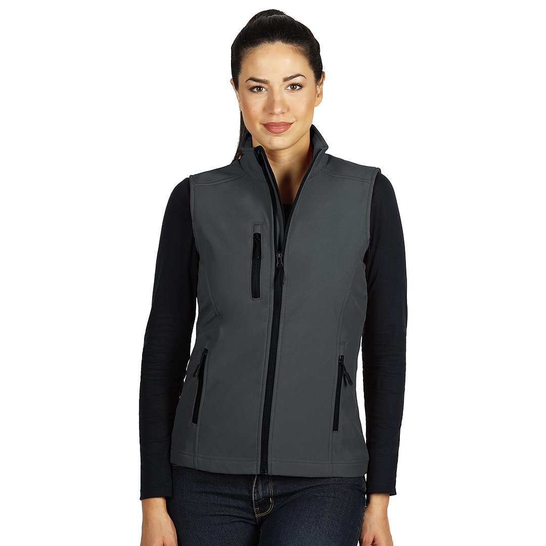SKIPPER VEST WOMEN zenski softsel prsluk tamno sivi