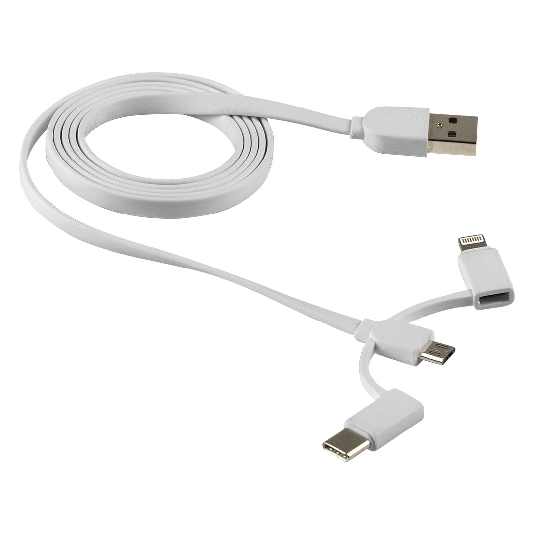 STRADA usb kabl za punjenje 3 u 1 beli