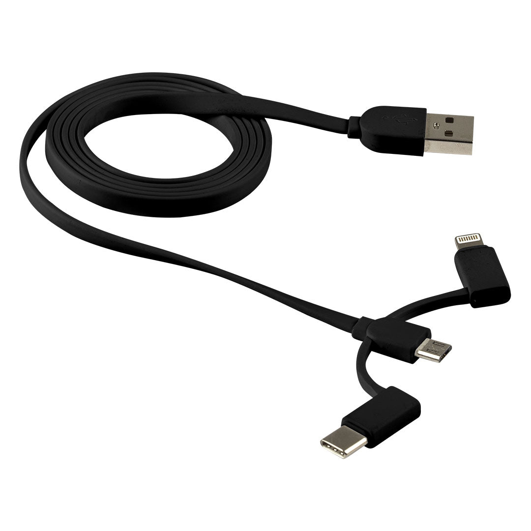 STRADA usb kabl za punjenje 3 u 1 crni