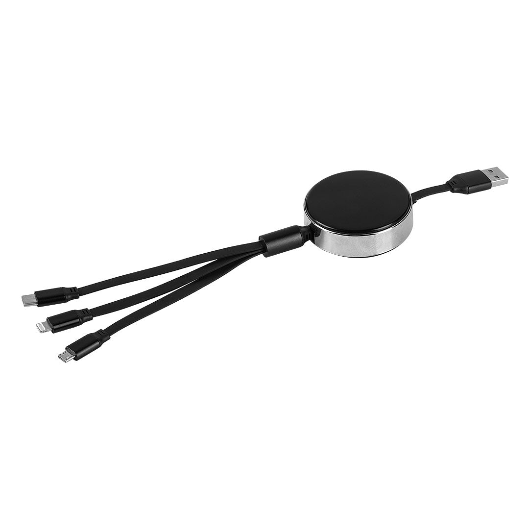 STRING usb kabl za punjenje 3 u 1 crni