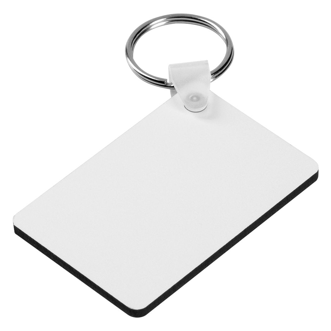 SUBLI MDF 6X4 mdf privezak za kljuceve beli