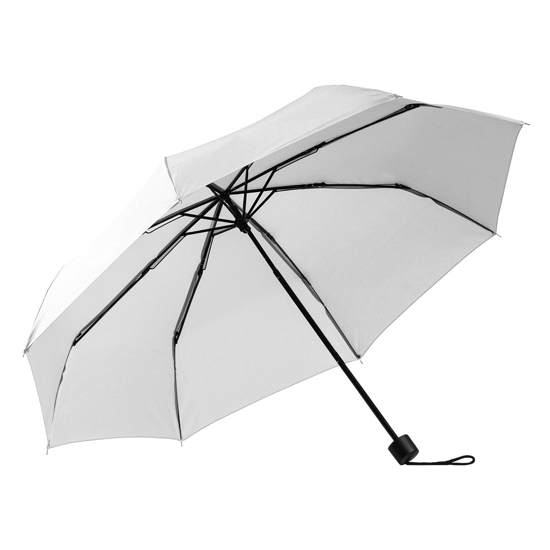 SUPER MINI BLACK sklopivi kisobran sa rucnim otvaranjem beli