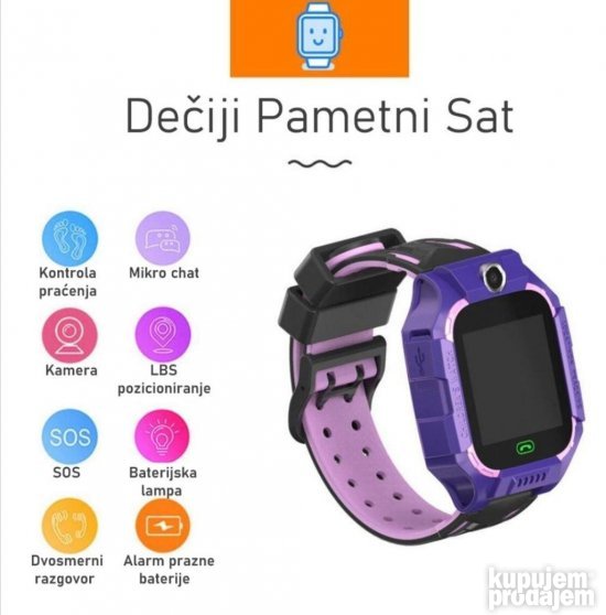 Sat Deciji SMART SAT Pametni Sat Z6 Vodootporan Lokator - Slika 10