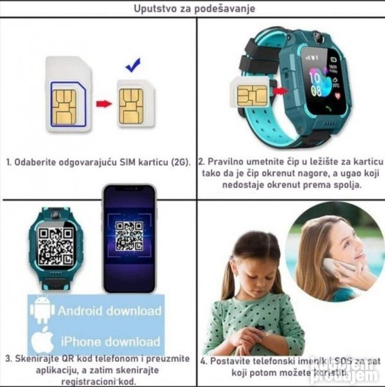 Sat Deciji SMART SAT Pametni Sat Z6 Vodootporan Lokator - Slika 13