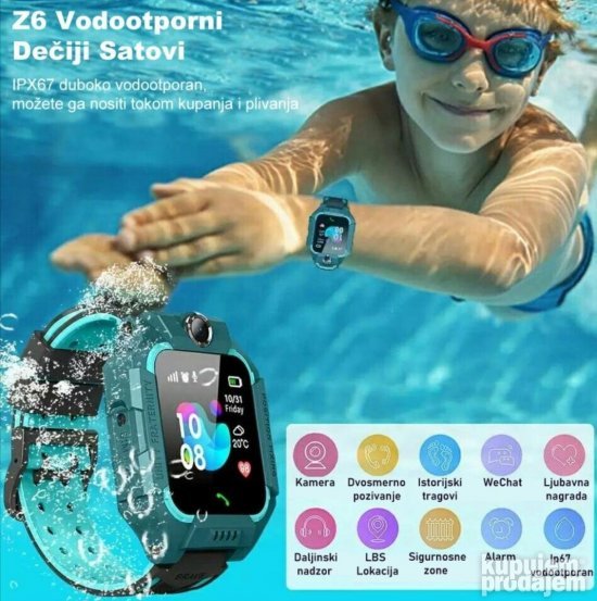 Sat Deciji SMART SAT Pametni Sat Z6 Vodootporan Lokator - Slika 3