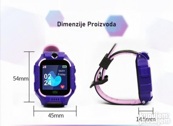 Sat Deciji SMART SAT Pametni Sat Z6 Vodootporan Lokator - Slika 4