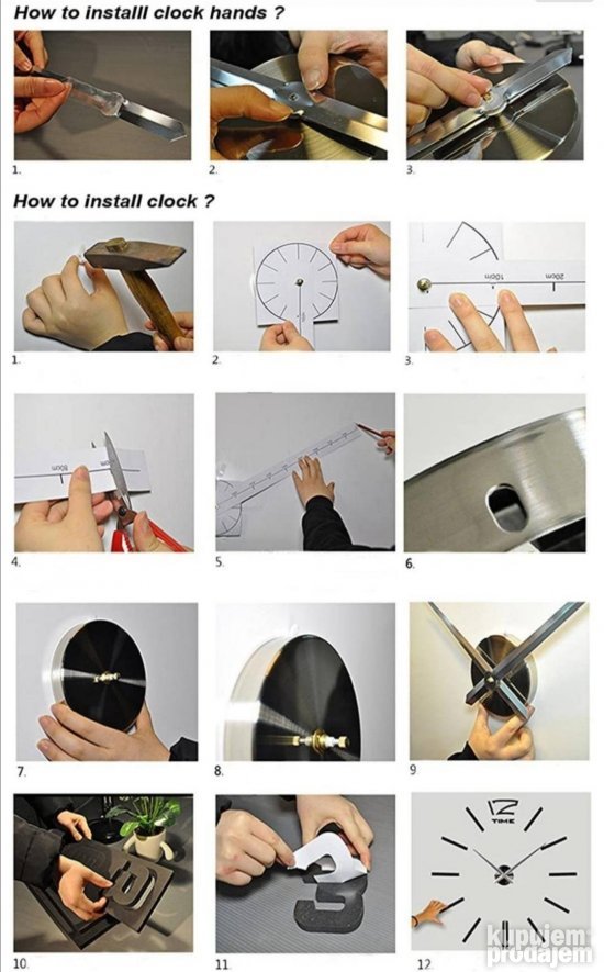 Sat. Sat Zidni sat DIY CLOCK Sat Zidni sat DIY CLOCK