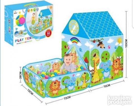 Sator kucica sa 50 loptica Play Tent Sator igraonica