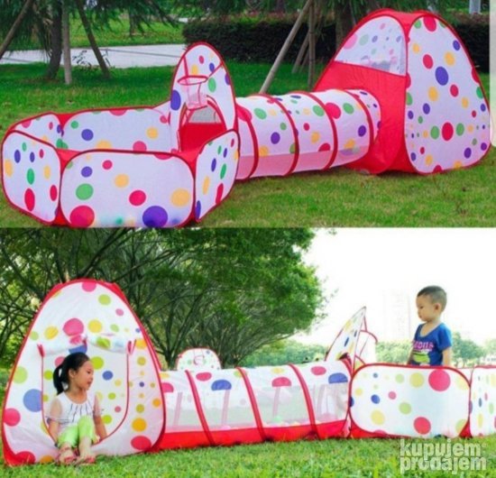 Sator tunel Sator za decu Sator 3in1 Play tent deciji sator