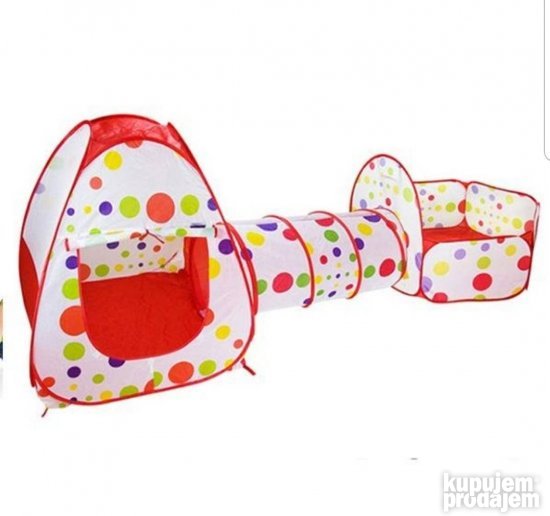 Sator tunel Sator za decu Sator 3in1 Play tent deciji sator - Slika 3