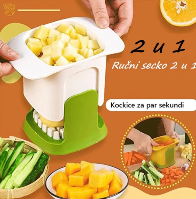 Seckalica za Povrce 2 u 1 Rucna Seckalica - Slika 3