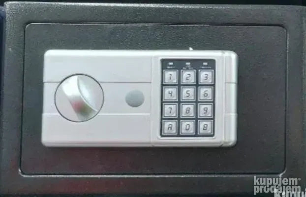Sef elektronski sigurnosni sifra 2 kljuca23x17x17 30x20x20cm - Slika 4