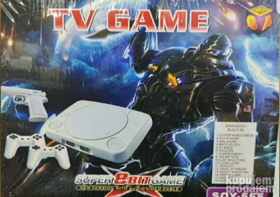 Sega konzola 2 dzojstika i pistolj TV game Sega mega