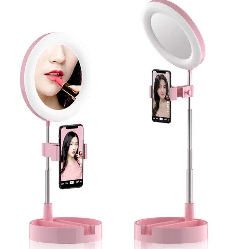 Selfi LED Lampa i Ogledalo