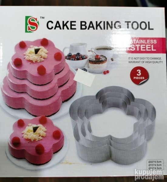 Set 3 kalupa za torte i kolace Cvet