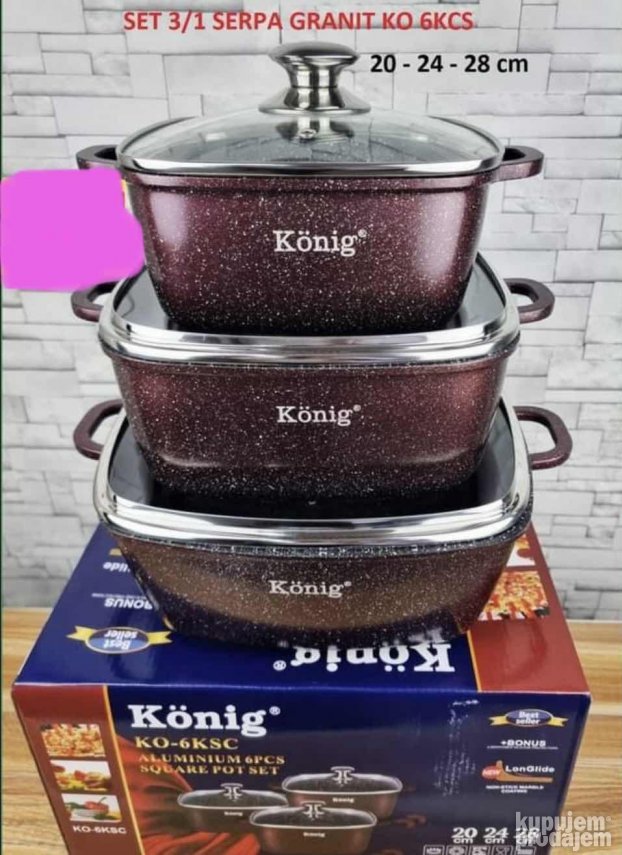 Set Granit 6pcs Serpa Pekac