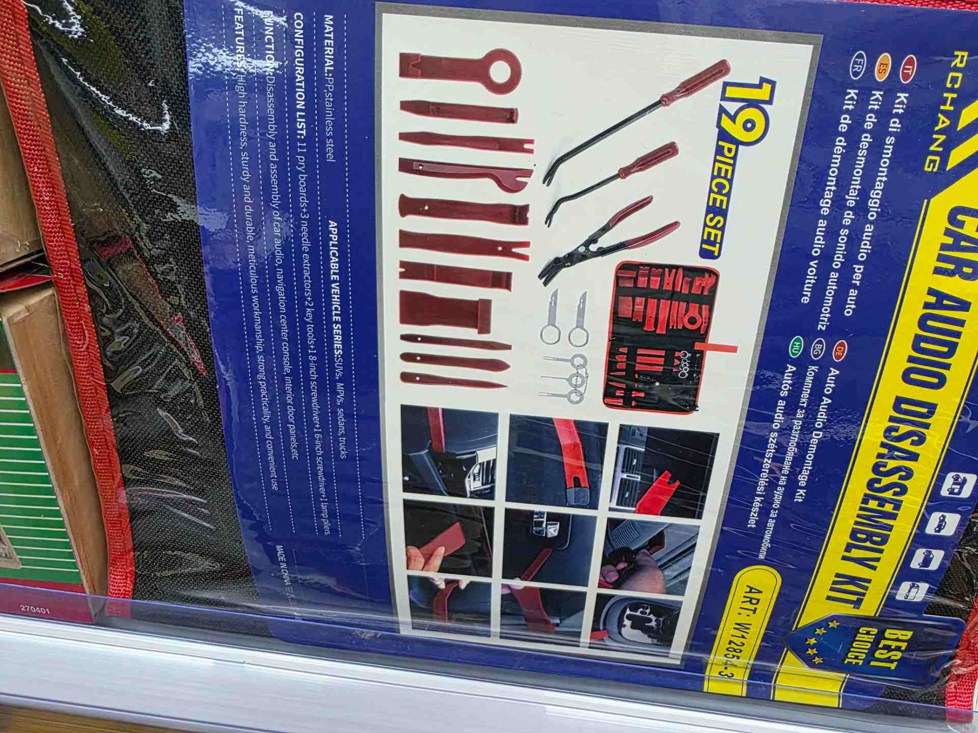 Set alata za demontazu automobila 19 delova za skidanje obloga i panela