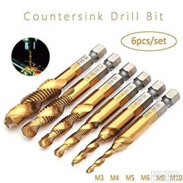 Set burgija 3u1 za metal 6komada