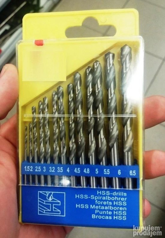 Set burgija za metal 13 kom