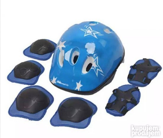 Set kaciga i stitnici za rolere ili biciklu - Slika 3