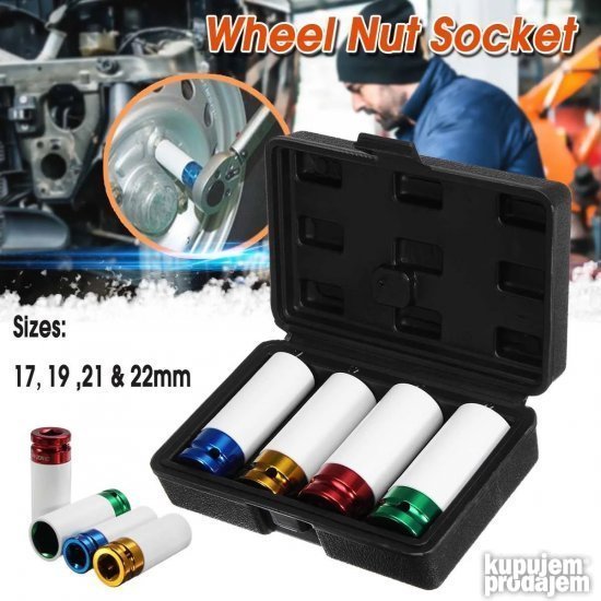 Set nasadnih kljuceva za alu felne 12 4 komada
