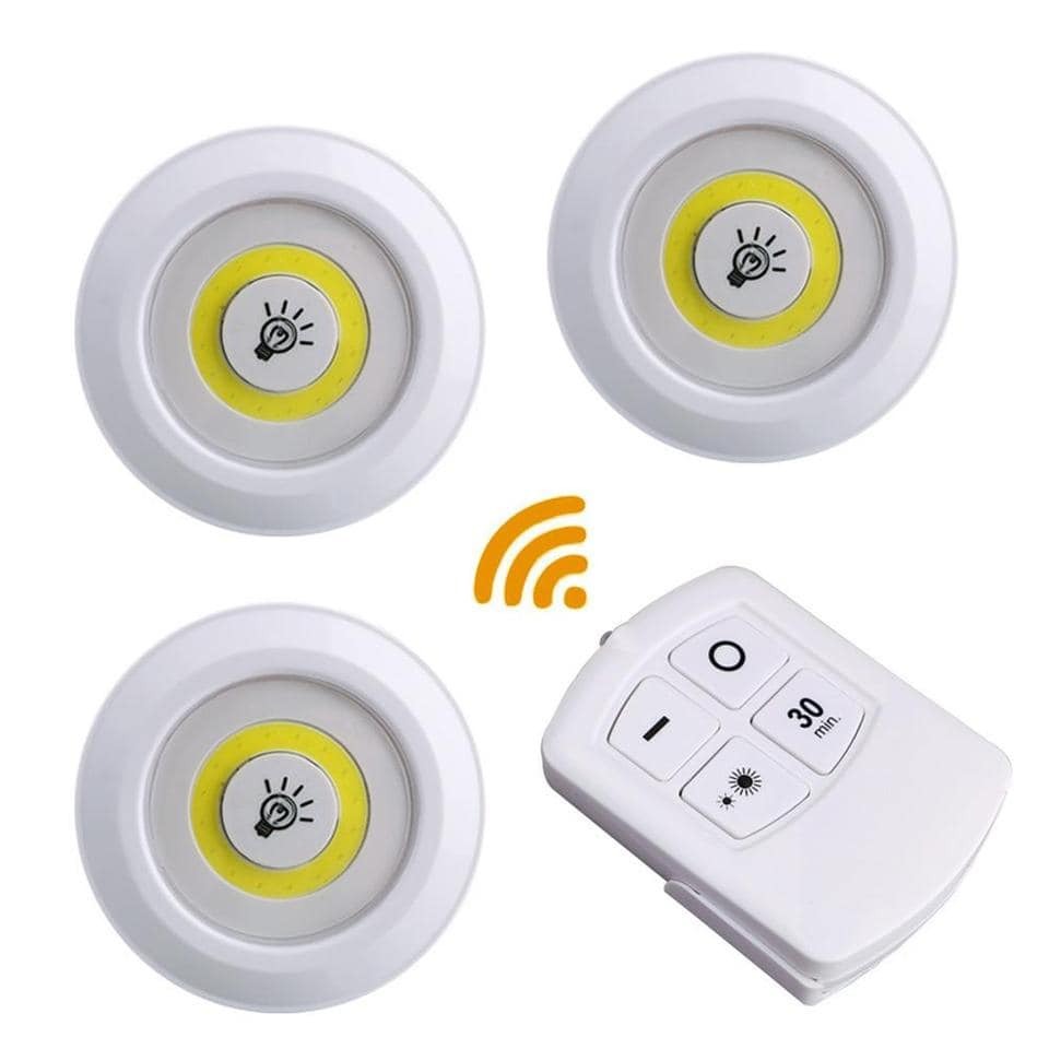 Set od 3 zidne lampe sa daljinskim upravljacem