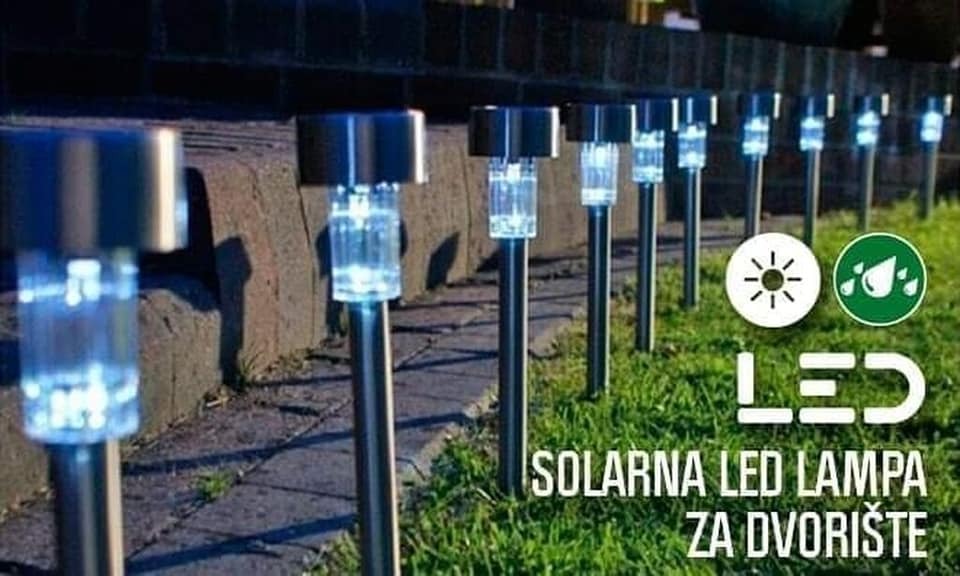 Set od 6 SOLARNIH bastenskih LED lampi