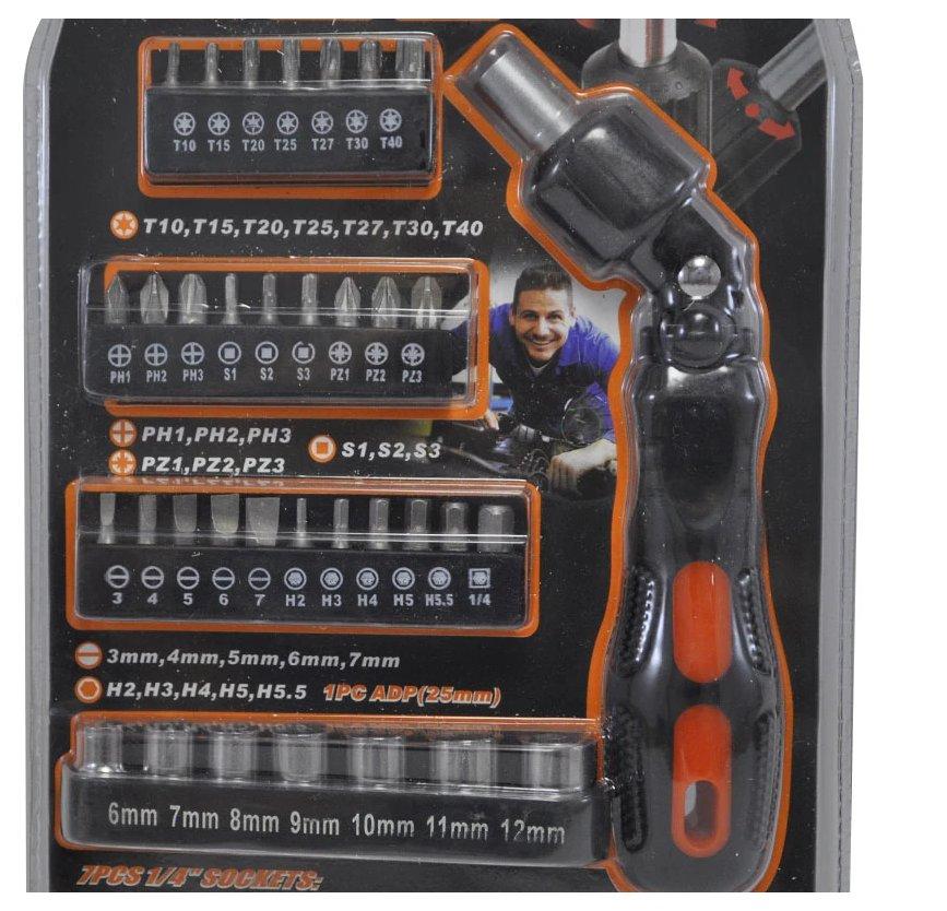 Set odvijaca sa fleksibilnom glavom Horusdy 35pcs Set odvijaca sa fleksibilnom glavom Horusdy 35pcs